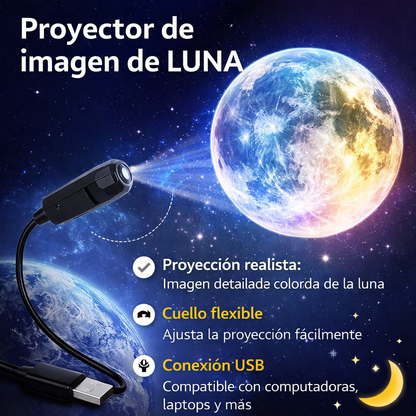 Lámpara Proyector Luna LED – Ambiente Mágico para diferentes estancias
