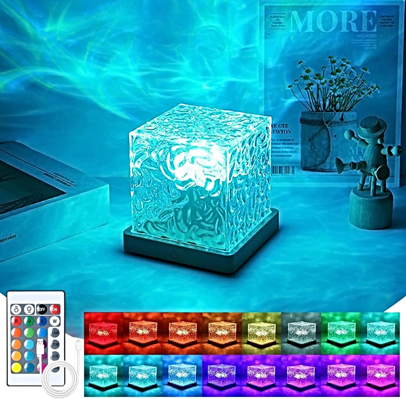 Proyector luz led olas oceánicas 16 colores