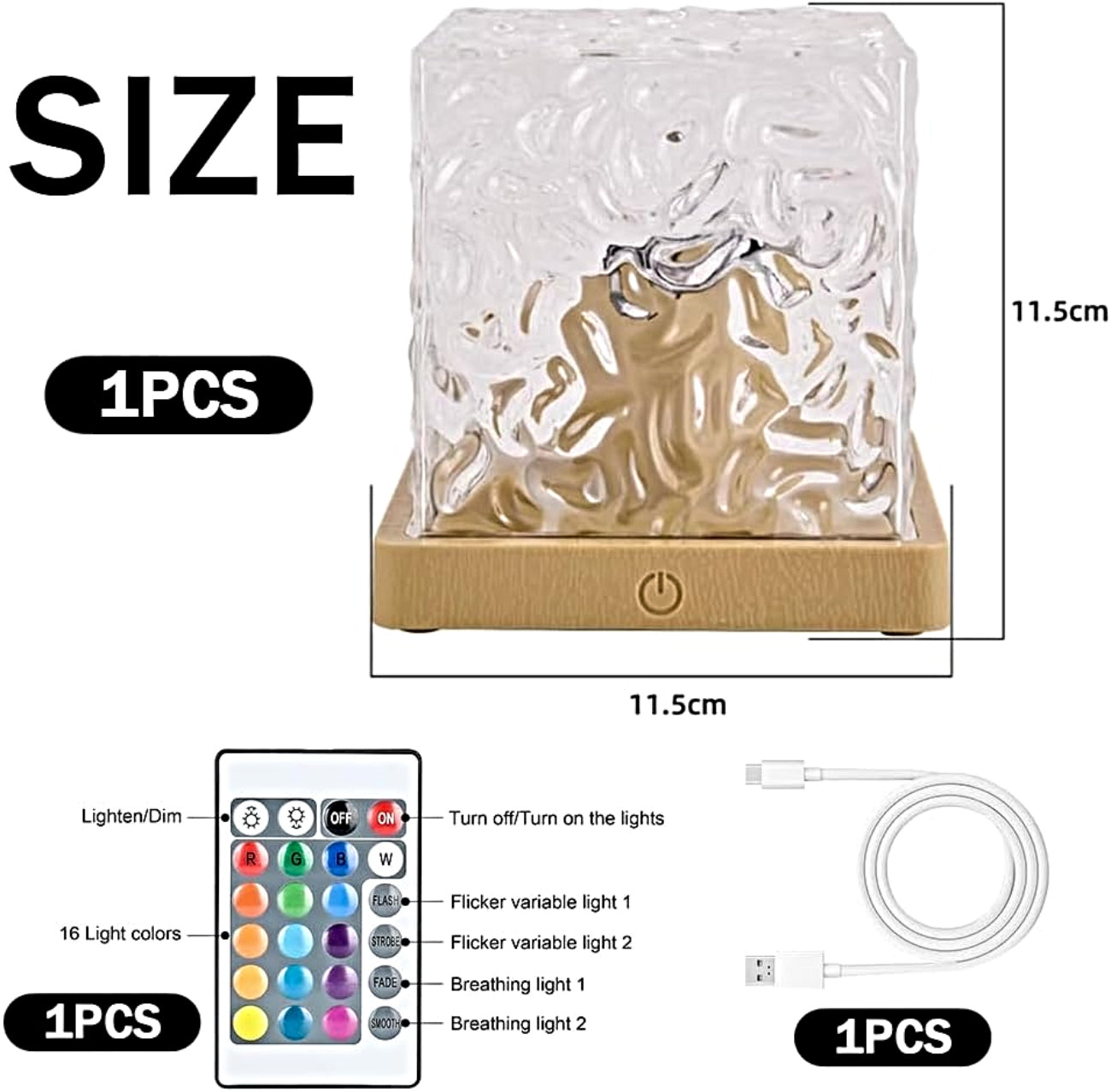 Proyector luz led olas oceánicas 16 colores