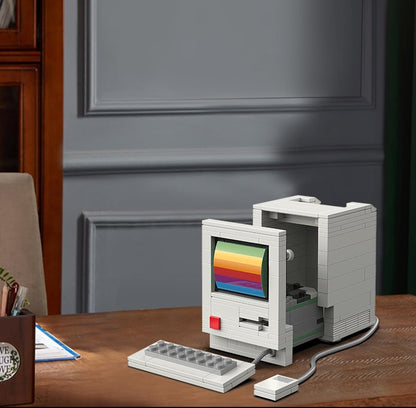 Ordenador Retro de Bloques de Construcción de 552 piezas – Kit Creativo Vintage para Montar