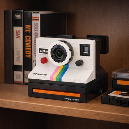 Kit construcción cámara vintage retro Polaroid